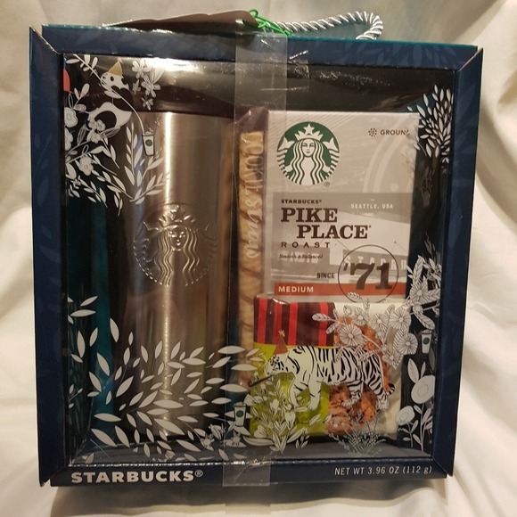 Starbucks Other - Starbucks gift set new 16 oz stainless steel travel mug